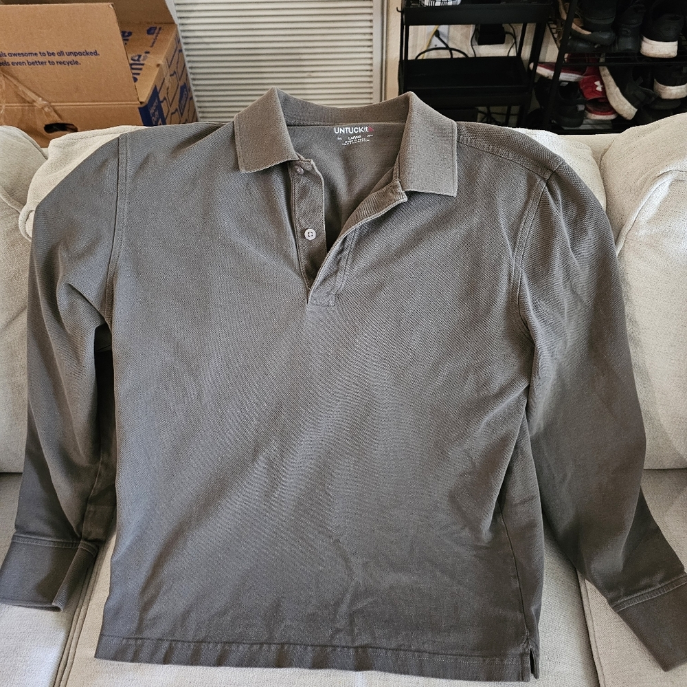 Untuckit long sleeved polo